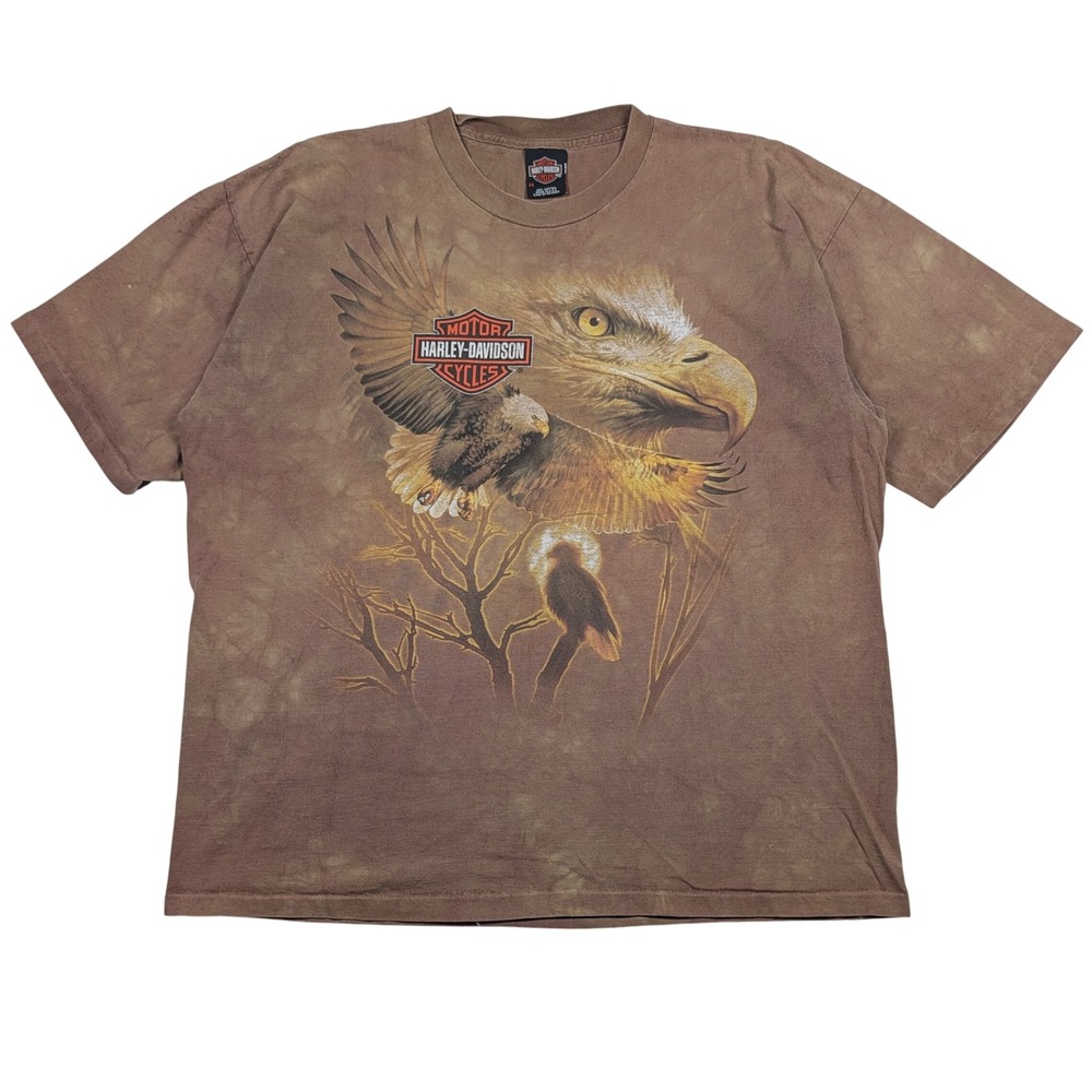 Vintage Harley Davidson T-Shirt Mens 2XL Eagle Knoxville Tennessee USA Made